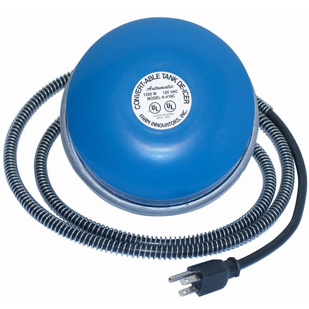 Cast Aluminum Convertable Tank De-Icer, 1,250-Watt