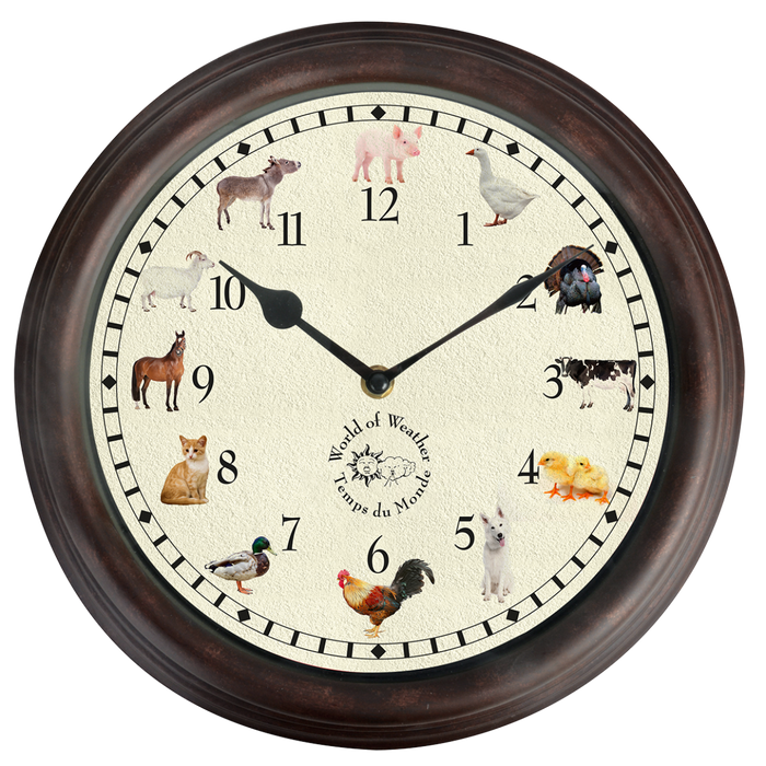 Farm Animal Sounds Clock