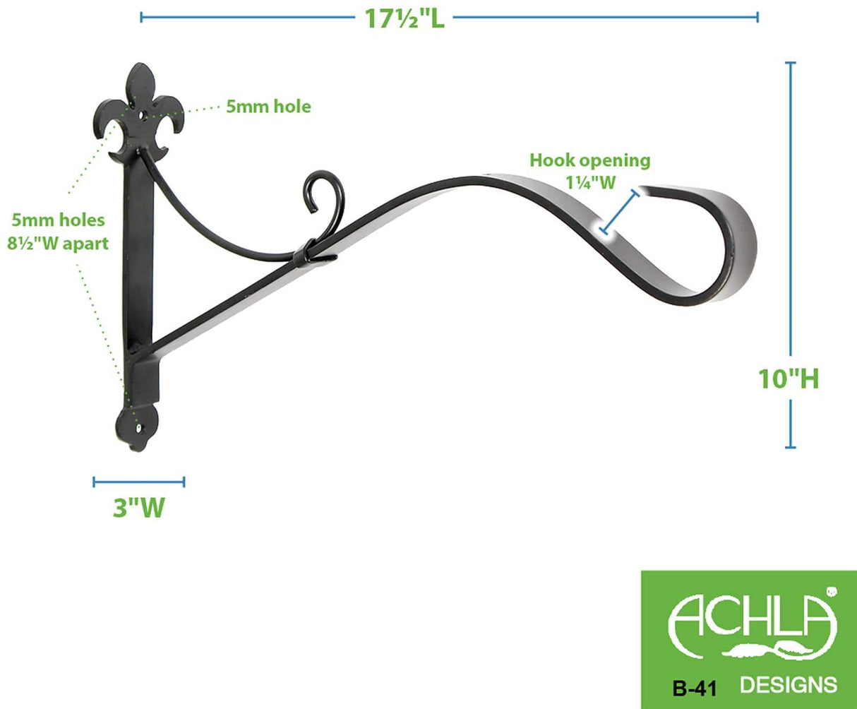 Fleur-de-Lis Brackets, 18 Inch