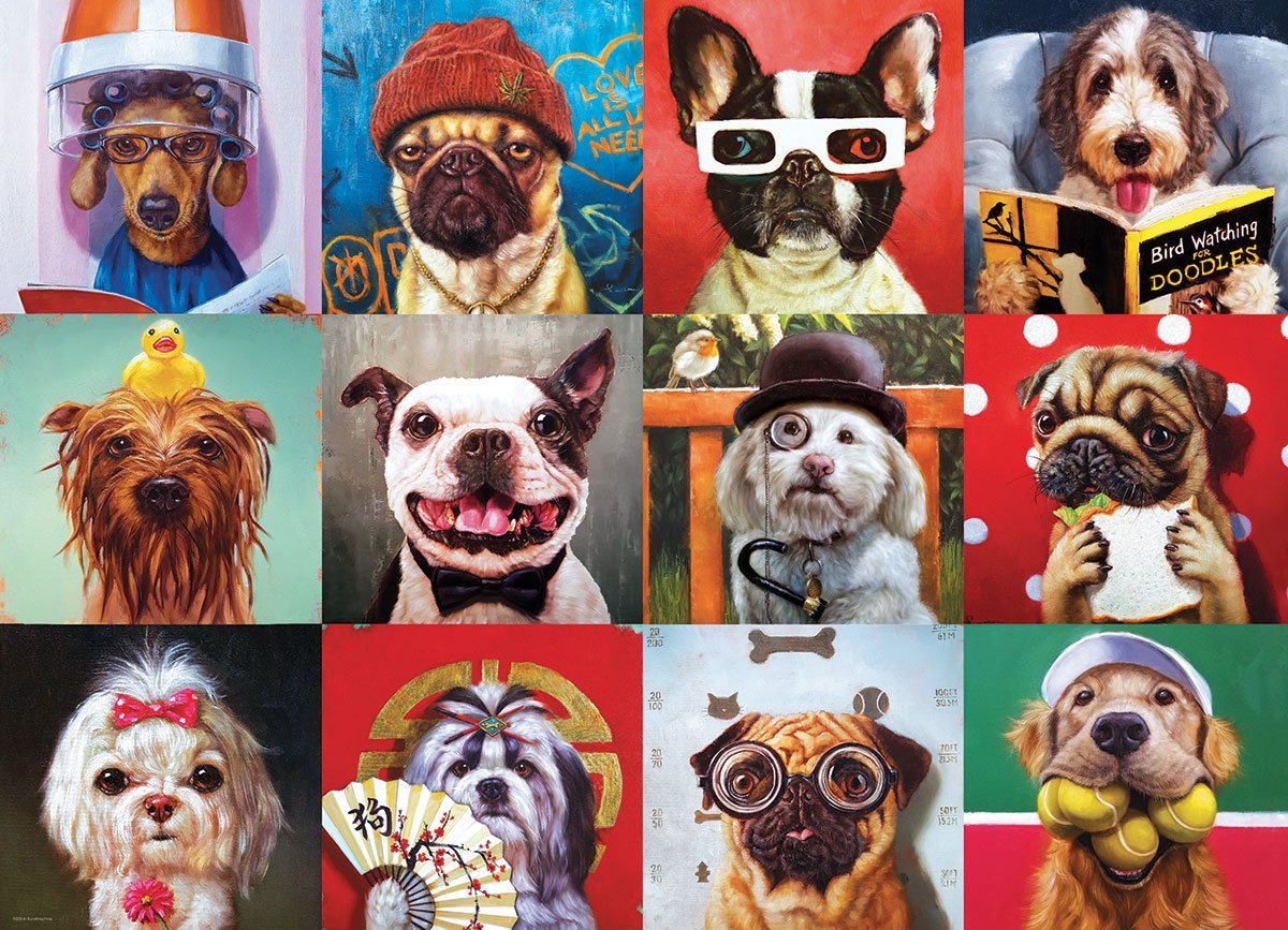 Funny Dogs 1000-Piece Puzzle