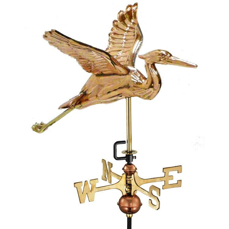 Cottage-Size Blue Heron Weathervane