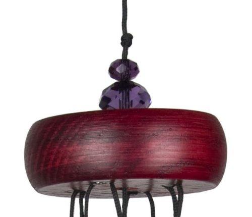 Gem Drop Windchime, Violet, 10-Inch
