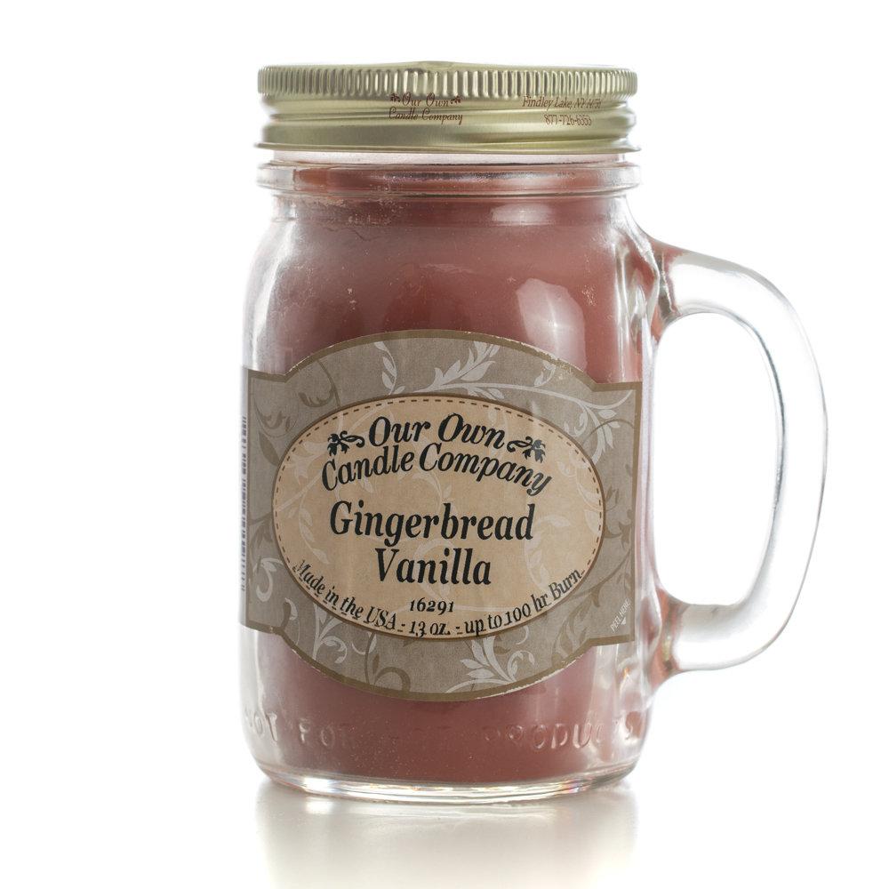 Gingerbread Vanilla Mason Candle