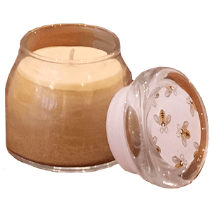 Glass Honey Pot Candle