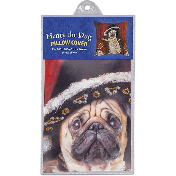 Henry the Pug Pillow Cover