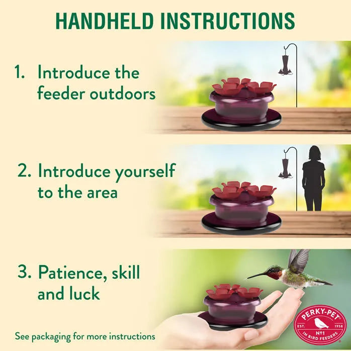 Handheld & Tabletop Hummingbird Feeder