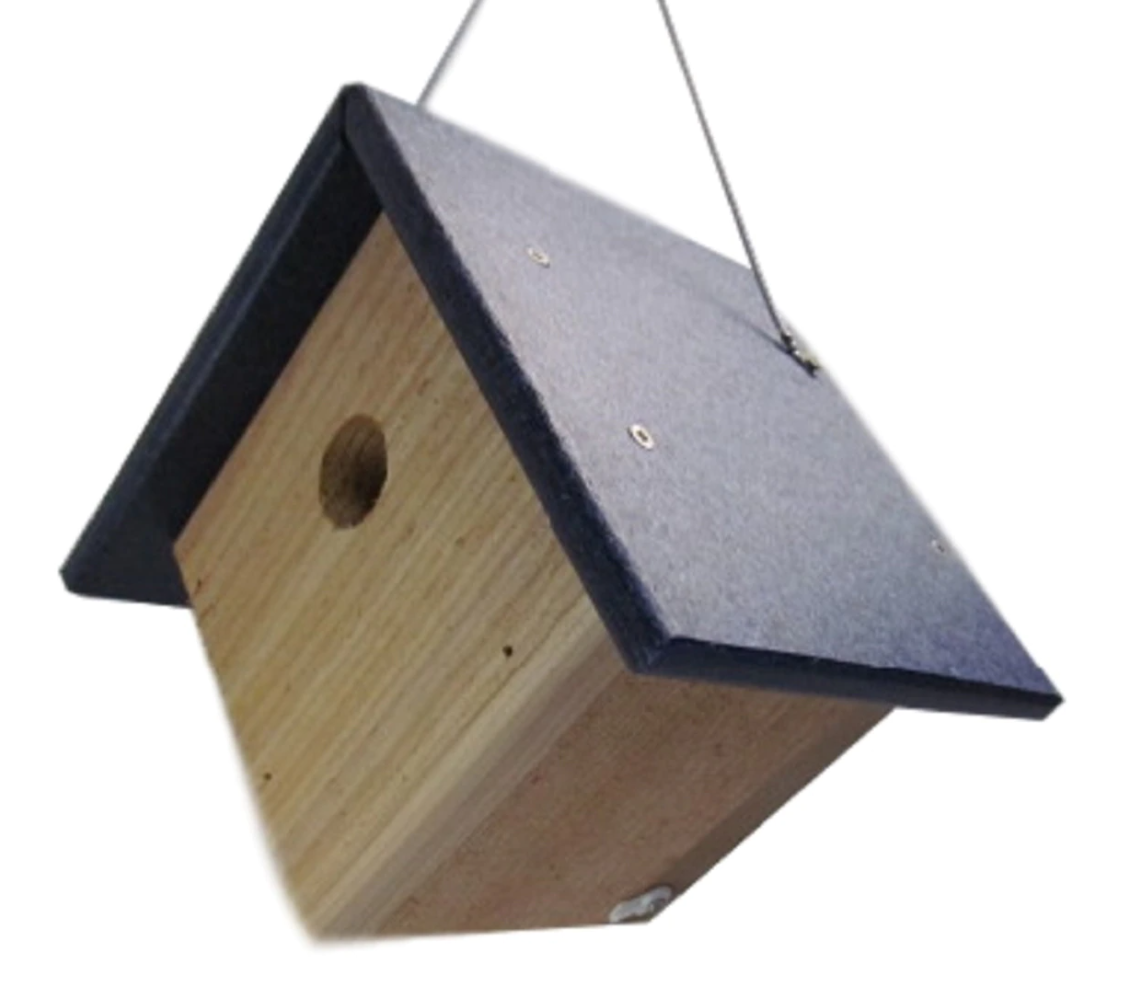 Hanging Wren House, Blue Roof