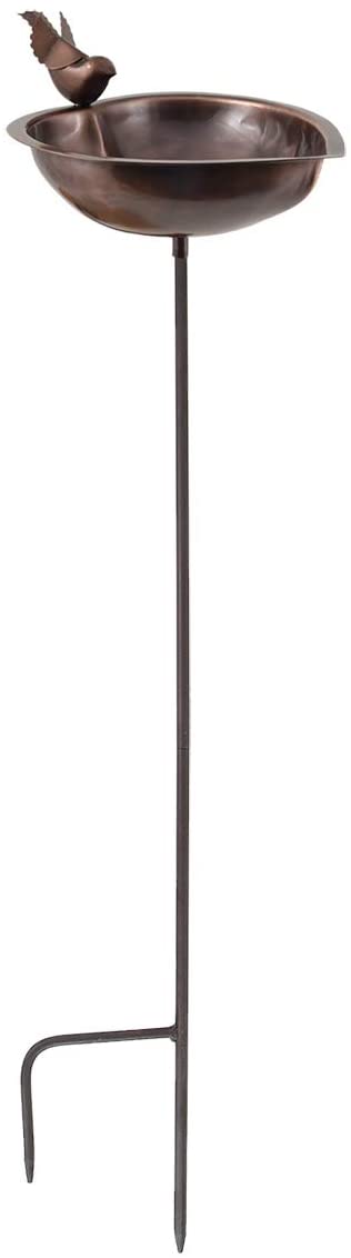 Heart Shaped Birdbath with Stake