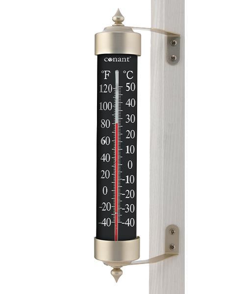 High Contrast Black 12-Inch Thermometer