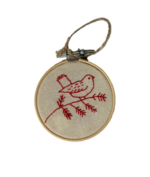 Hoop Embroidered Ornament