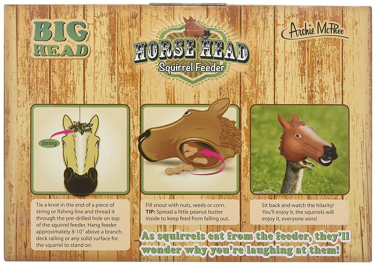 Horse Head Squirrel Feeder