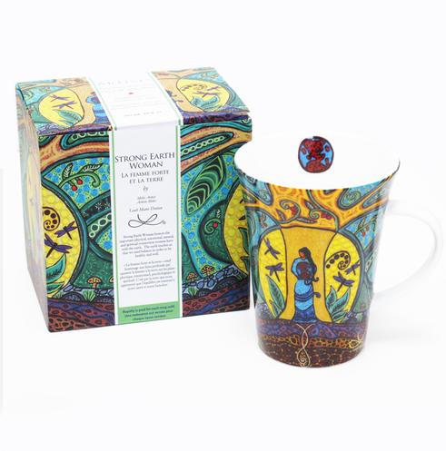 Leah Dorion Strong Earth Woman Porcelain Mug