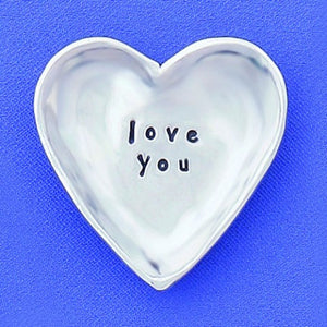 Love You Pewter Charm Bowl