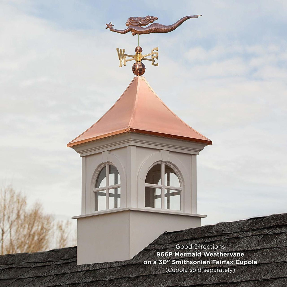 Mermaid With Starfish Weathervane