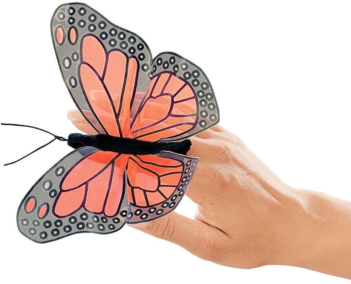 Monarch Butterfly Finger Puppet