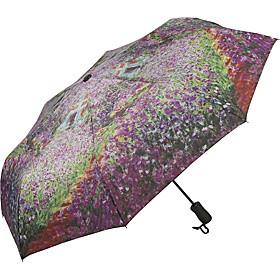 Monet "Garden" Reverse Close Folding Umbrella