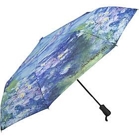 Monet's "Water Lilies" Reverse Close Folding Umbrella