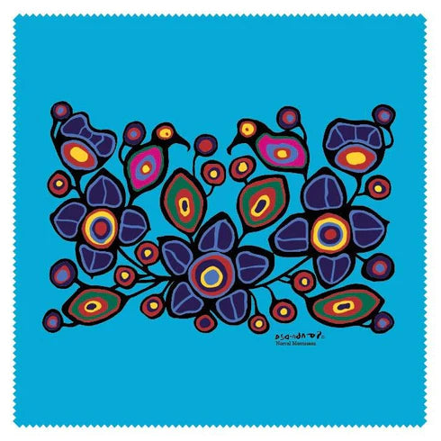 Norval Morrisseau Flowers and Birds Microfibre Glass Cleaner