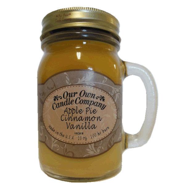 Apple Pie, Cinnamon & Vanilla Mason Jar Soy Candle