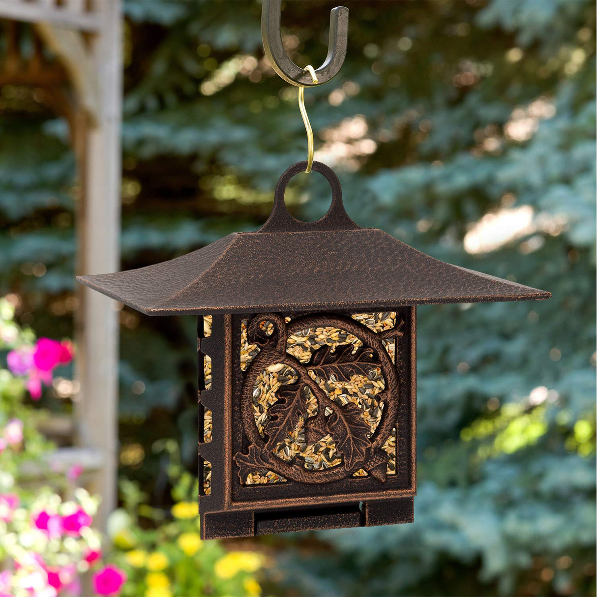 Oak Leaf Suet Feeder, Oil Rub Bronze
