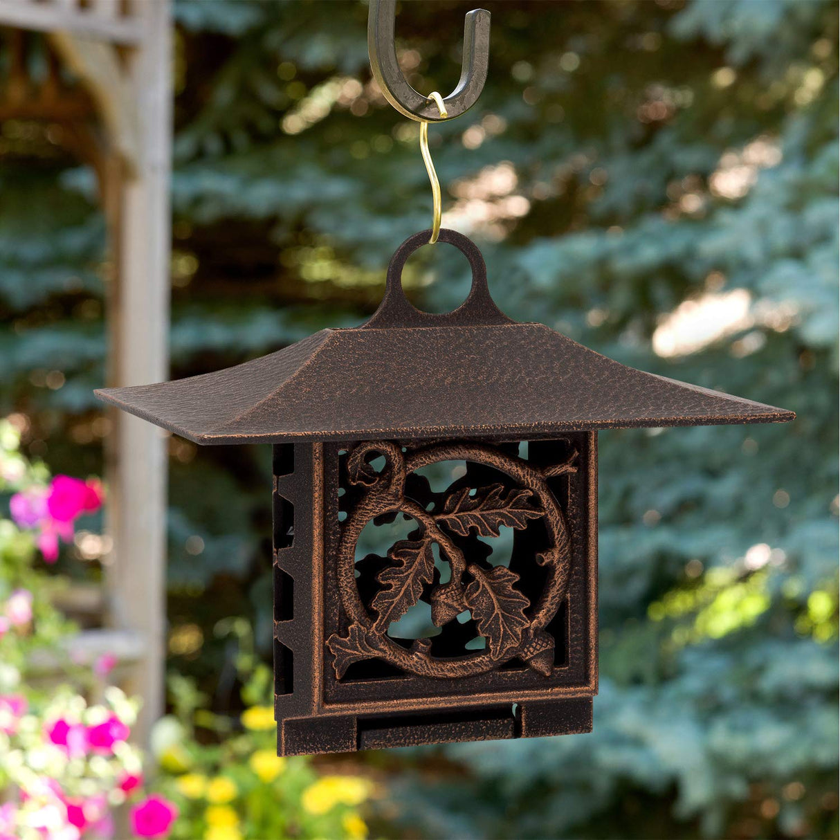 Oak Leaf Suet Feeder, Oil Rub Bronze