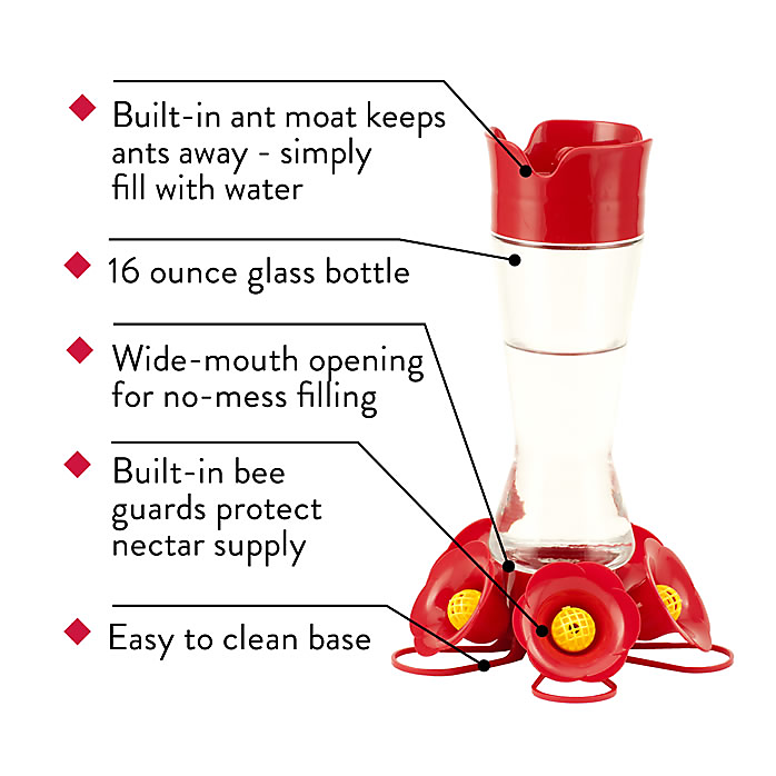 Perky-Pet Favored Pinch-Waist Hummingbird Feeder