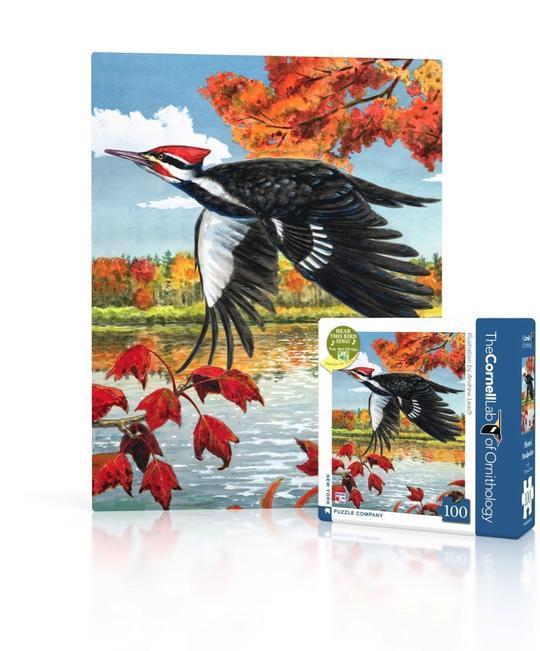 Buy Pileated Woodpecker Mini 100 Piece Jigsaw Puzzle Online With