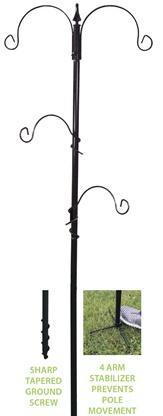 Pinebush 92 Inch Deluxe Pole System