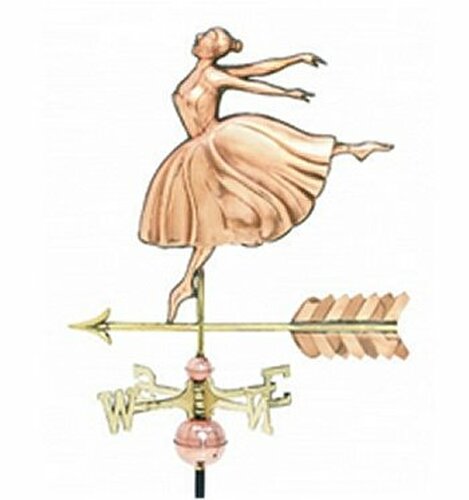 Polished Cottage Dancer Weathervane
