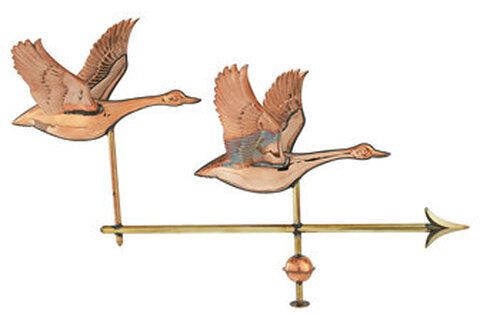 Polished Double Geese Weathervane