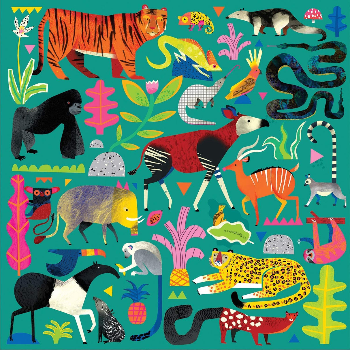 Rainforest Animals 500 Piece Family Puzzle