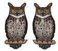 Eco Friendly Great-horned Owl Earrings