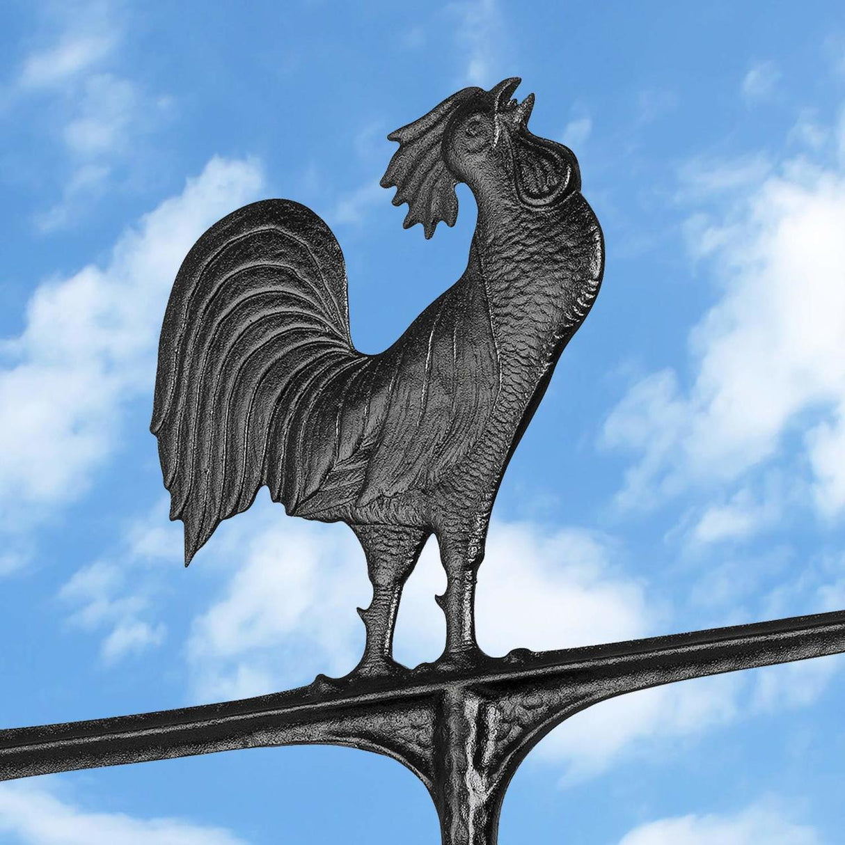Rooster Accent Weathervane, 30-Inch, Black
