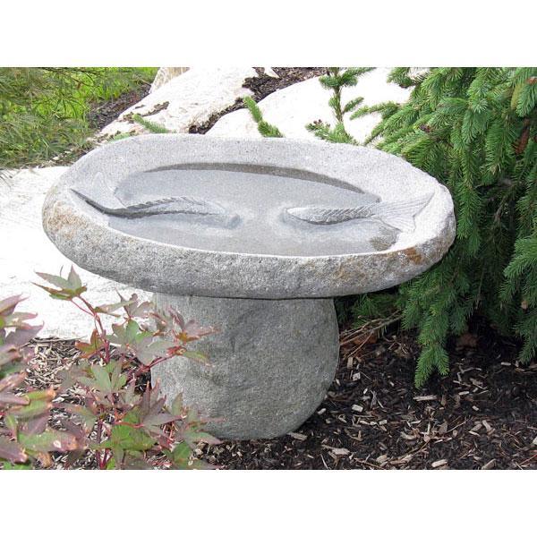 Small Two Fish Birdbath (Store Pickup Only)