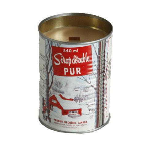 Maple-Scented Candle with Wood Wick