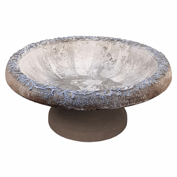 Sand Fiber Clay Bird Bowl with Small Base