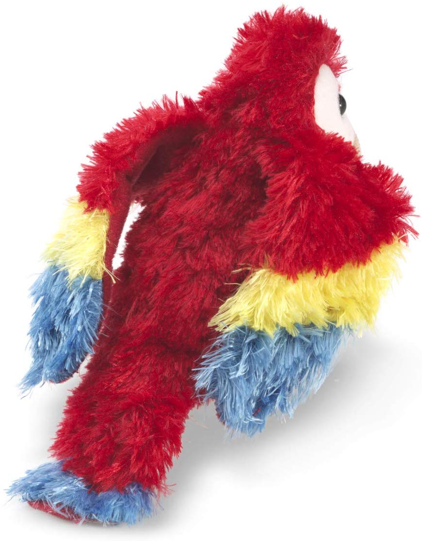 Scarlet Macaw Parrot Finger Puppet