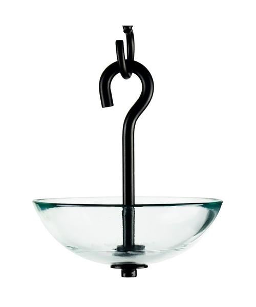 Mosaic Birds Single Hanging Poppy Bird Feeder, Clear