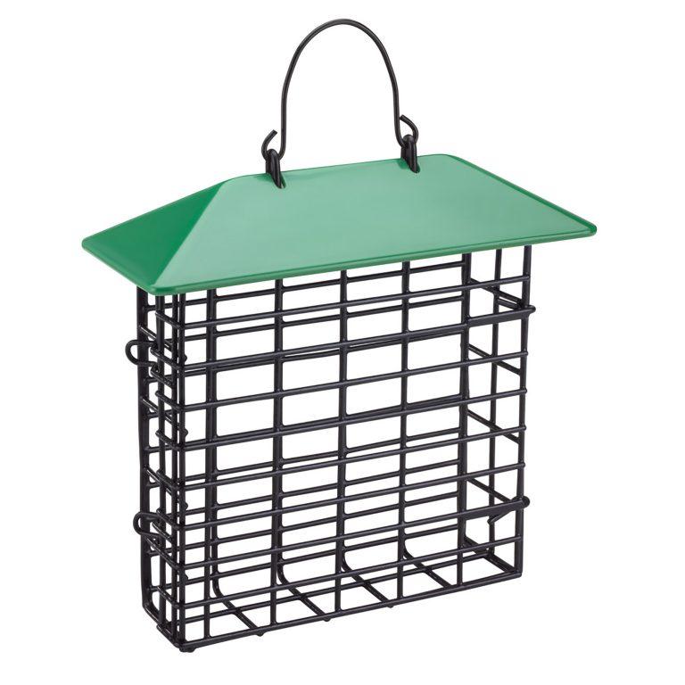 Single Suet Cage With Weather Guard, Assorted Colours