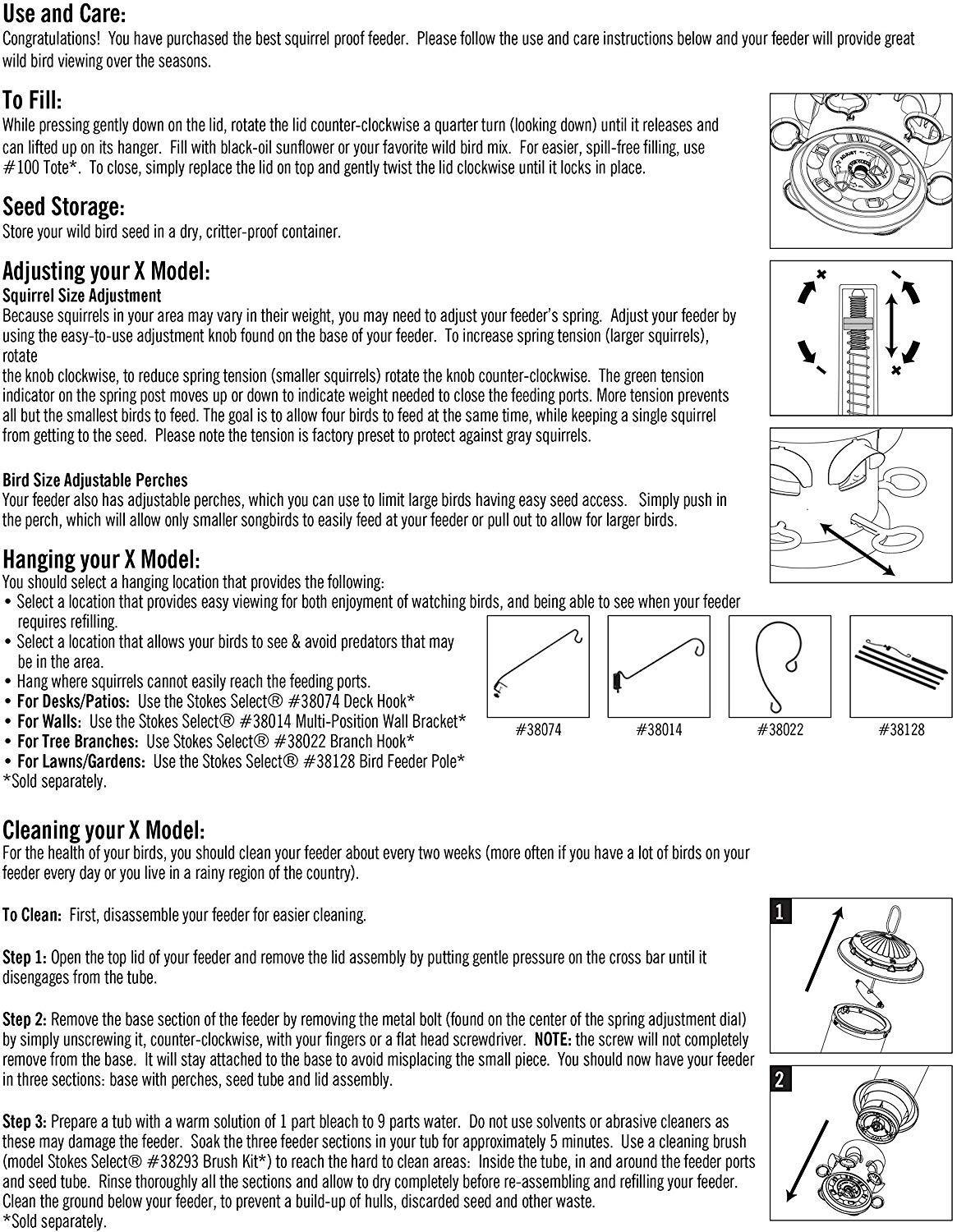 Squirrel X6 Squirrel Proof Bird Feeder