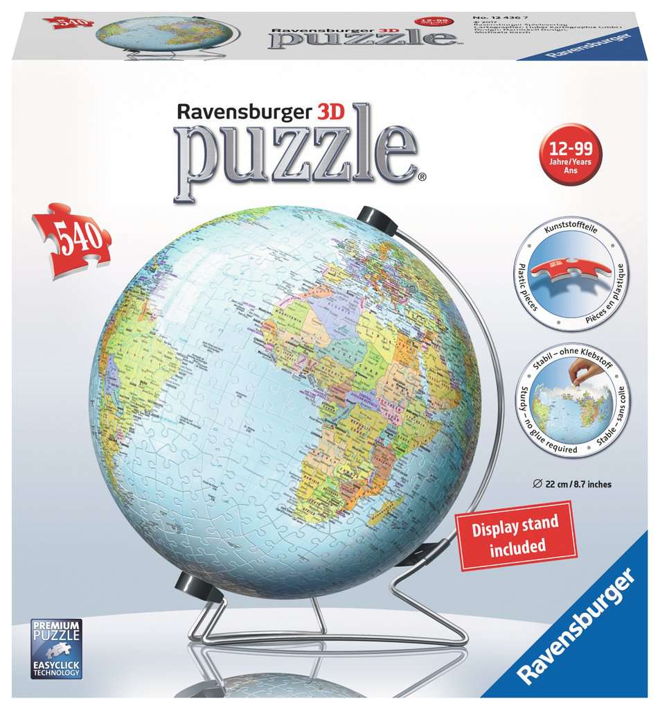 The Earth 540pc 3D Puzzle