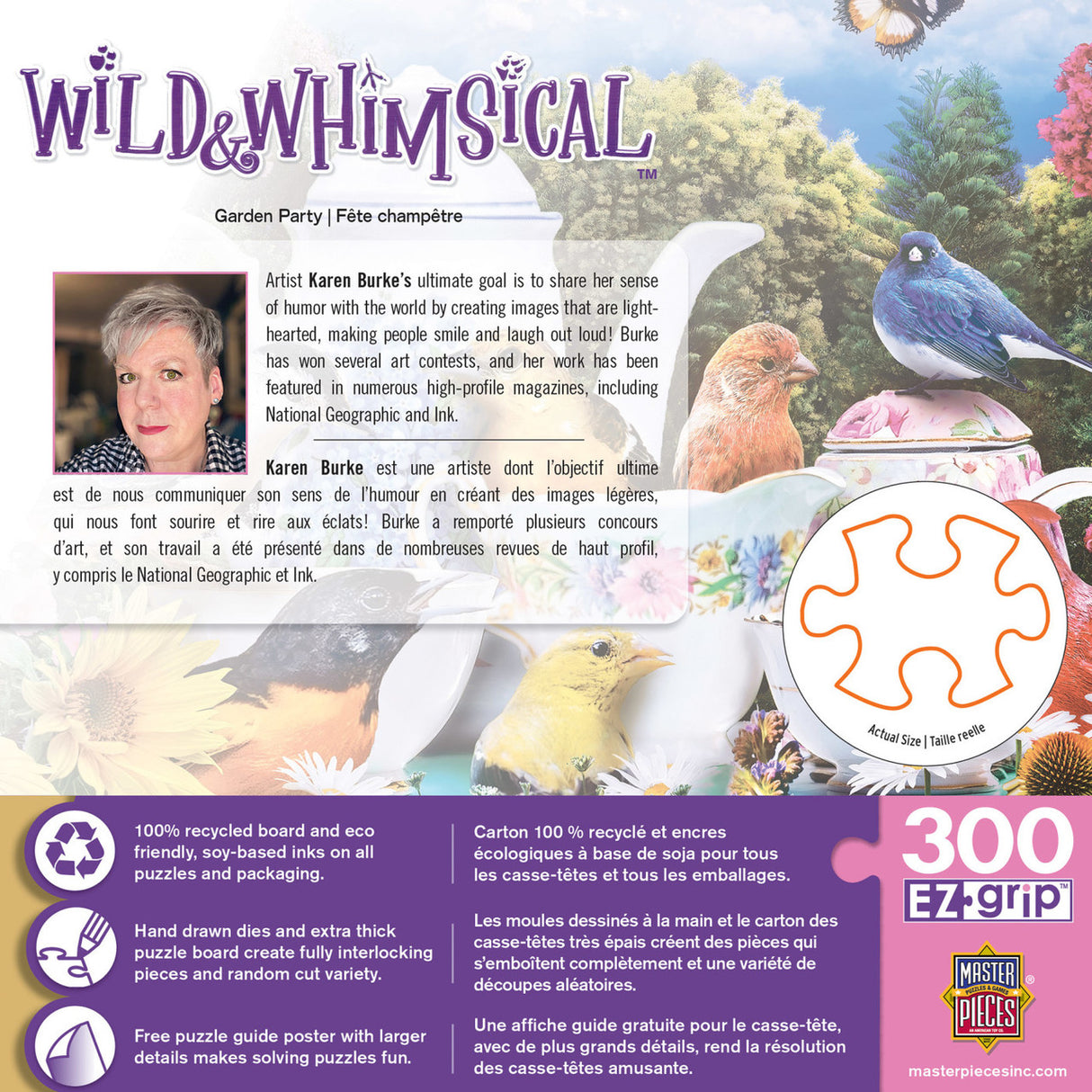 Wild & Whimsical Garden Party 300 Pc Puzzle