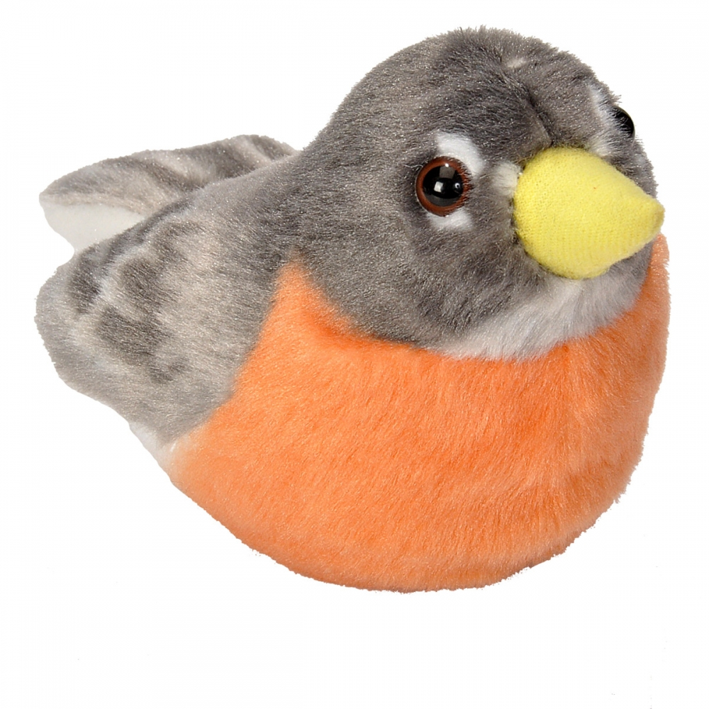 Audubon II Singing Plush Bird, Robin
