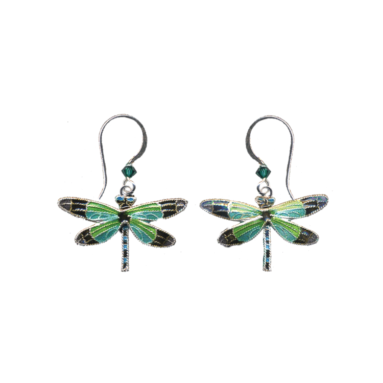 Radiant Gossamer Wing Dragonfly Earrings