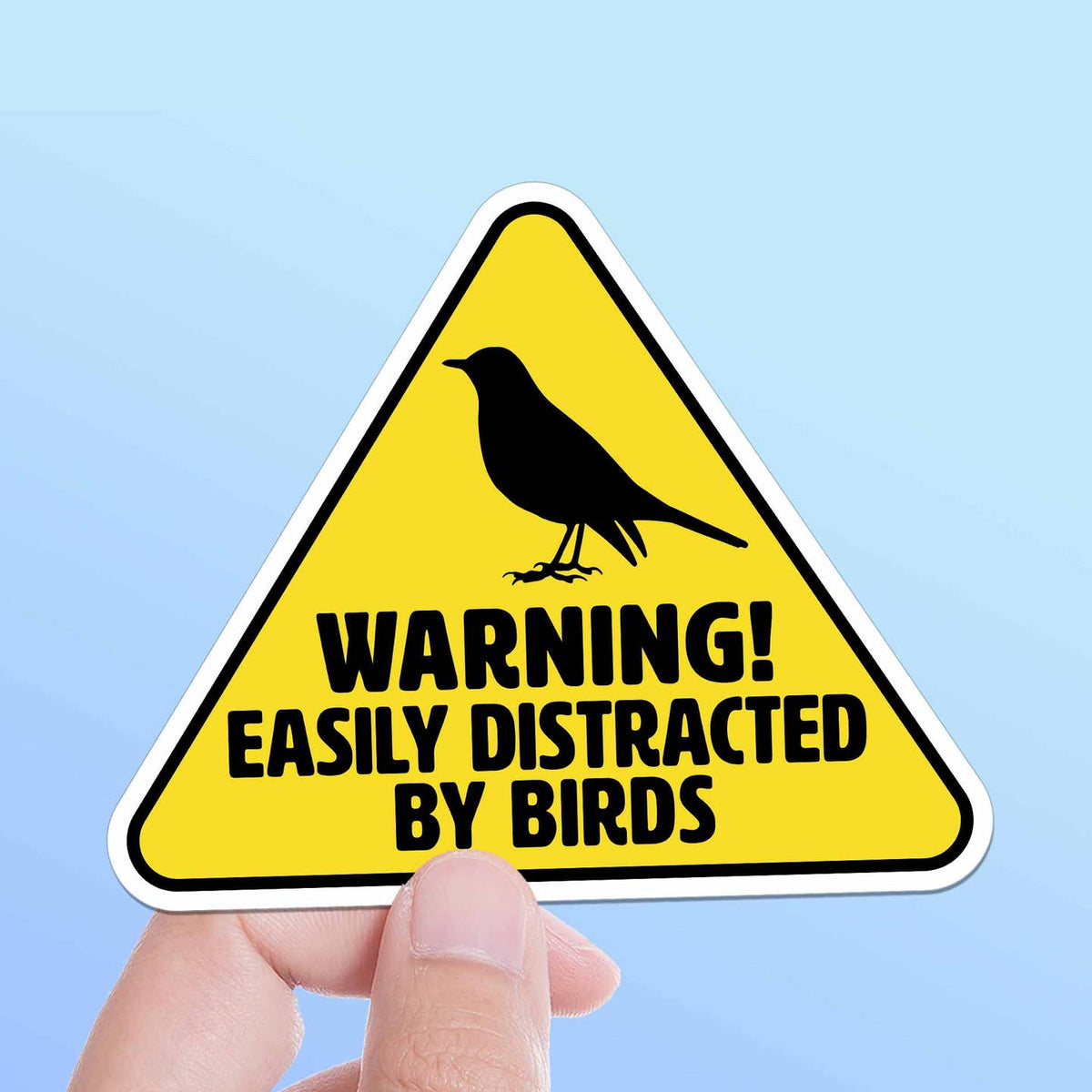 Easily Distracted by Birds Vinyl Sticker