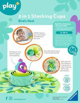 3-in-1 Stacking Cups, Bird's Nest