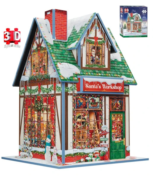 3D Santa's Workshop 323-Piece Puzzle