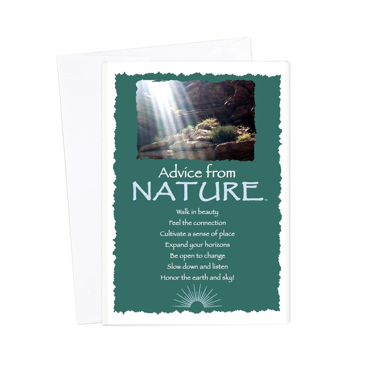 Advice from Nature Blank Card