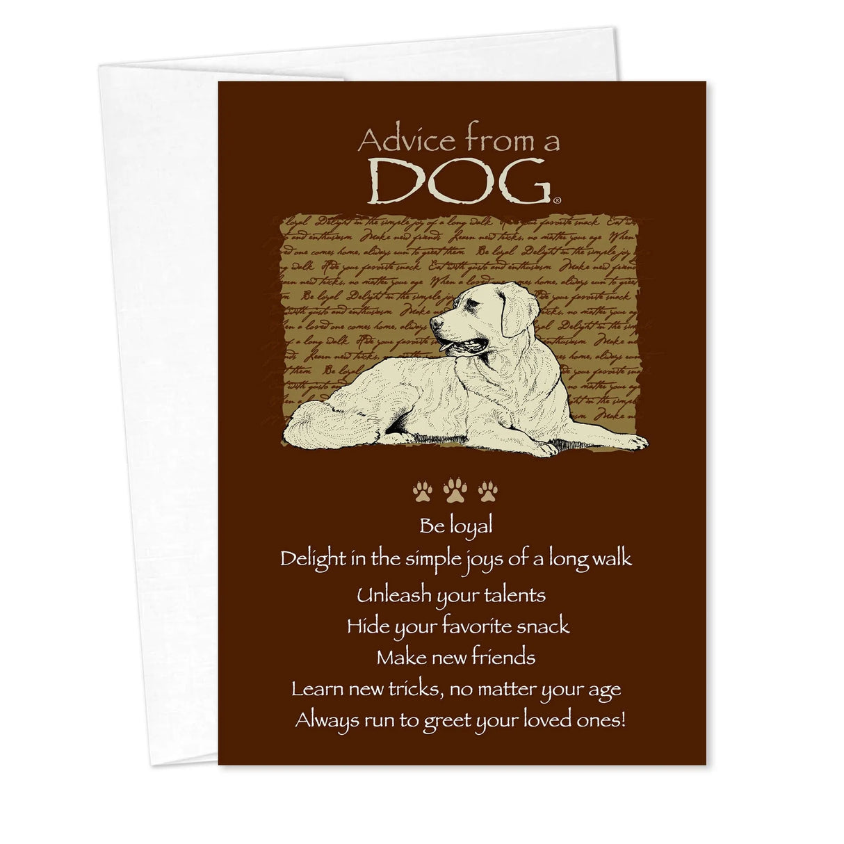 Advice from a Dog Birthday Card