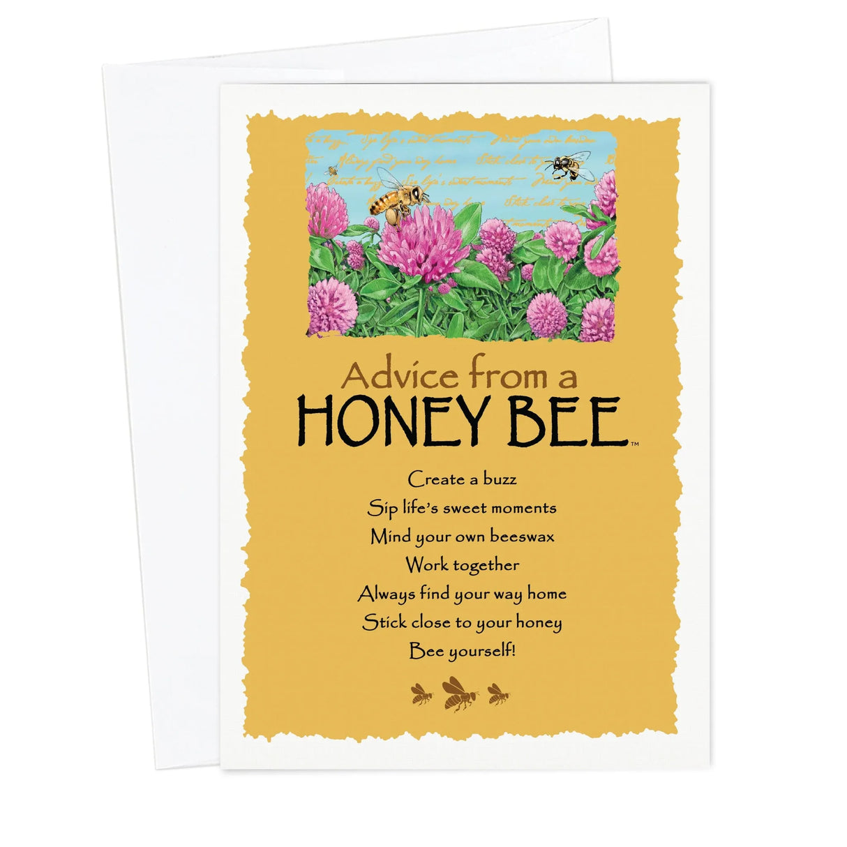 Advice from a Honeybee Blank Card